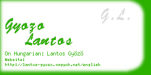 gyozo lantos business card